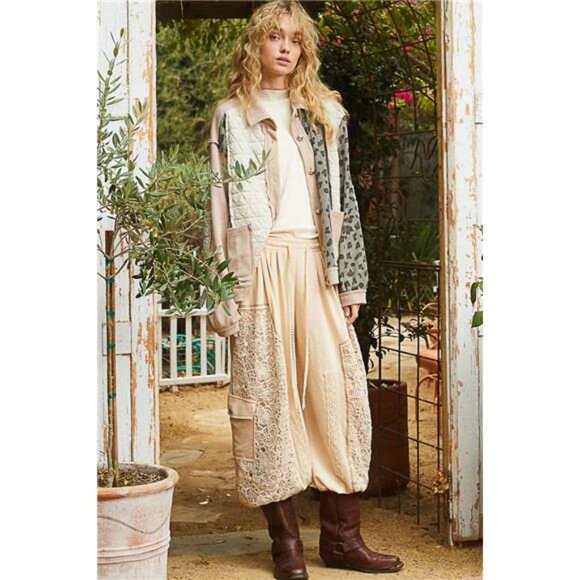 POL‎ Leopard Exposed Seam Button Up Quilted Jacket - Picture 3 of 5